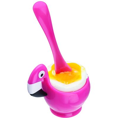 Joie Flamingo Egg Cup with Spoon – Pink BPA-Free Breakfast Set, 7 x 5 x 10 cm – Joie Flamingo Egg Cup with Spoon – Pink BPA-Free Breakfast Set, 7 x 5 x 10 cm –