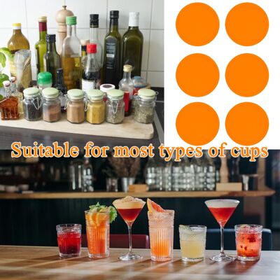 Ormromra 6 PCS Silicone Coasters for Drinks, Round Orange Non Slip Mug Coaster, Washable Ormromra 6 PCS Silicone Coasters for Drinks, Round Orange Non Slip Mug Coaster, Washable