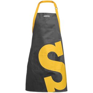 Premier Housewares Stylish Black And Yellow Logo Sorted Apron, Adjustable Apron For Cooking, Versat Premier Housewares Stylish Black And Yellow Logo Sorted Apron, Adjustable Apron For Cooking, Versat
