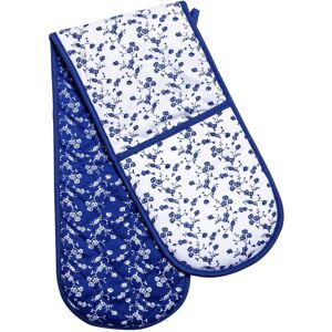 Premier Housewares Blue Rose Double Oven Glove Premier Housewares Blue Rose Double Oven Glove