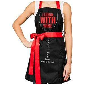 diVinto Woman Cooking Apron with Stopper and Pockets, BBQ apron, Funny Gift for diVinto Woman Cooking Apron with Stopper and Pockets, BBQ apron, Funny Gift for