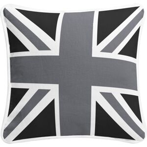 ARLINENS (Black&Grey) Union Jack Cushion Cover 100% Cotton British vintage style throw Su ARLINENS (Black&Grey) Union Jack Cushion Cover 100% Cotton British vintage style throw Su