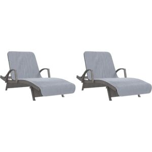 (grey, 75 x 200 cm/ 2 pcs) vidaXL Beach Towels Bath Towels Travel Bathroom Swim (grey, 75 x 200 cm/ 2 pcs) vidaXL Beach Towels Bath Towels Travel Bathroom Swim