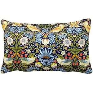KEROTA William Morris: Strawberry Thief vintage design Throw Pillow 50% Cotton 50% Poly KEROTA William Morris: Strawberry Thief vintage design Throw Pillow 50% Cotton 50% Poly