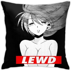 KEROTA Lewd Anime Girl Throw Pillow Cover by SquareHome - 18x18in Double-Sided Plush Po KEROTA Lewd Anime Girl Throw Pillow Cover by SquareHome - 18x18in Double-Sided Plush Po