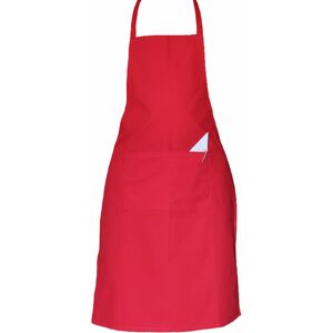 HP (Dark Red) Full plain apron with front pocket for chefs, butchers, kitchen cooki HP (Dark Red) Full plain apron with front pocket for chefs, butchers, kitchen cooki