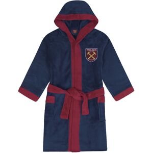 West Ham United FC Boys Dressing Gown Robe Hooded Fleece Kids OFFICIAL Football West Ham United FC Boys Dressing Gown Robe Hooded Fleece Kids OFFICIAL Football