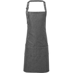 (One Size, Grey Denim) Premier Unisex Adult Colours Pocket Full Apron (One Size, Grey Denim) Premier Unisex Adult Colours Pocket Full Apron