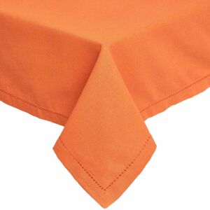 Homescapes (137 x 137 cm, Orange) Plain Cotton Tablecloth Homescapes (137 x 137 cm, Orange) Plain Cotton Tablecloth