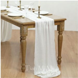 nobrand (62x1000cm, off white) Table Runner Rustic Cotton Gauze Cloth Dining Burlap Retr nobrand (62x1000cm, off white) Table Runner Rustic Cotton Gauze Cloth Dining Burlap Retr