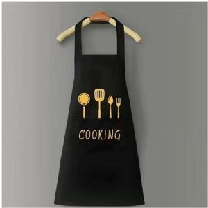 VEISHET (Black) Waterproof Oil Proof Pvc Apron With Pocket Butcher Chefs Kitchen Cook Bb VEISHET (Black) Waterproof Oil Proof Pvc Apron With Pocket Butcher Chefs Kitchen Cook Bb