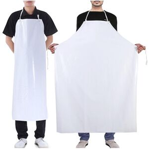 Unbranded Waterproof Vinyl Apron 90x120cm Extra-Long, Adjustable Ties for Dishwashing, Lab Unbranded Waterproof Vinyl Apron 90x120cm Extra-Long, Adjustable Ties for Dishwashing, Lab