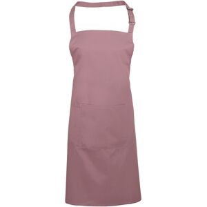 (One Size, Rose) Premier Ladies/Womens Colours Bip Apron With Pocket / Workwear (One Size, Rose) Premier Ladies/Womens Colours Bip Apron With Pocket / Workwear