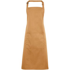 (One Size, Camel) Premier Ladies/Womens Colours Bip Apron With Pocket / Workwear (One Size, Camel) Premier Ladies/Womens Colours Bip Apron With Pocket / Workwear