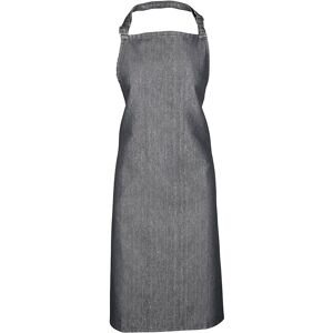 (One Size, Grey Denim) Premier Ladies/Womens Colours Bip Apron With Pocket / Wor (One Size, Grey Denim) Premier Ladies/Womens Colours Bip Apron With Pocket / Wor