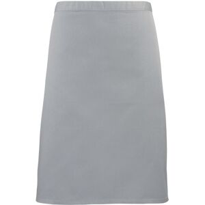 (One Size, Silver) Premier Colours Mid Length Apron (One Size, Silver) Premier Colours Mid Length Apron
