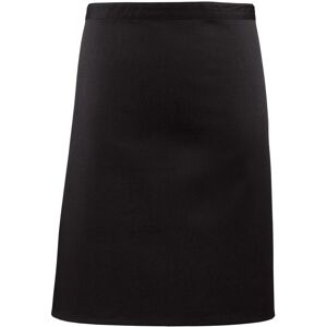 (One Size, Black) Premier Colours Mid Length Apron (One Size, Black) Premier Colours Mid Length Apron