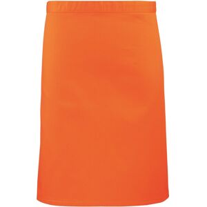 (One Size, Orange) Premier Colours Mid Length Apron (One Size, Orange) Premier Colours Mid Length Apron