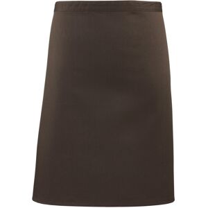 (One Size, Brown) Premier Ladies/Womens Mid-Length Apron (Pack of 2) (One Size, Brown) Premier Ladies/Womens Mid-Length Apron (Pack of 2)