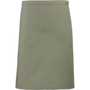 (One Size, Sage) Premier Ladies/Womens Mid-Length Apron (Pack of 2) (One Size, Sage) Premier Ladies/Womens Mid-Length Apron (Pack of 2)