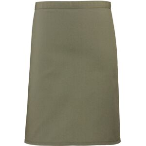 (One Size, Olive) Premier Ladies/Womens Mid-Length Apron (One Size, Olive) Premier Ladies/Womens Mid-Length Apron