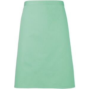 (One Size, Aqua) Premier Ladies/Womens Mid-Length Apron (One Size, Aqua) Premier Ladies/Womens Mid-Length Apron