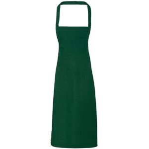 (One Size, Bottle Green) Premier Unisex Adult Cotton Bibbed Apron (One Size, Bottle Green) Premier Unisex Adult Cotton Bibbed Apron