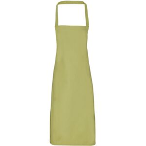 (One Size, Lime) Premier Unisex Adult Cotton Bibbed Apron (One Size, Lime) Premier Unisex Adult Cotton Bibbed Apron