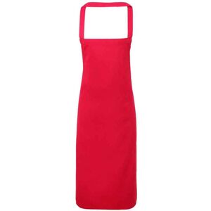 (One Size, Hot Pink) Premier Unisex Adult Cotton Bibbed Apron (One Size, Hot Pink) Premier Unisex Adult Cotton Bibbed Apron