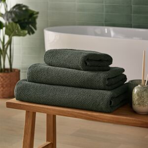 Silentnight - Popcorn Waffle Towel - Green - 100% Cotton Silentnight - Popcorn Waffle Towel - Green - 100% Cotton