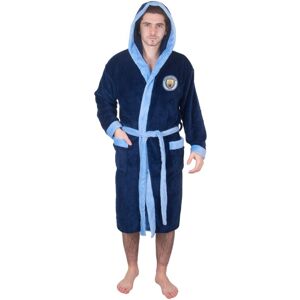 Manchester City FC (Navy Blue, 3XL) Manchester City Mens Dressing Gown Robe Hooded Fleece OFFICIAL Manchester City FC (Navy Blue, 3XL) Manchester City Mens Dressing Gown Robe Hooded Fleece OFFICIAL