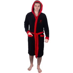 (Black, 3XL) Liverpool FC Mens Dressing Gown Robe Hooded Fleece OFFICIAL Footbal (Black, 3XL) Liverpool FC Mens Dressing Gown Robe Hooded Fleece OFFICIAL Footbal