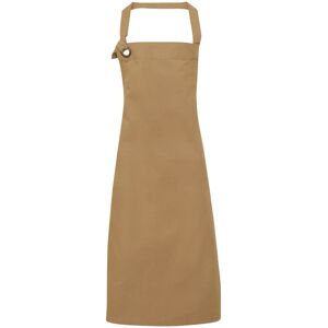 (One Size, Khaki) Premier Unisex Calibre Heavy Cotton Canvas Bib Apron (One Size, Khaki) Premier Unisex Calibre Heavy Cotton Canvas Bib Apron