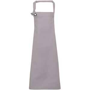 (One Size, Silver) Premier Unisex Calibre Heavy Cotton Canvas Bib Apron (One Size, Silver) Premier Unisex Calibre Heavy Cotton Canvas Bib Apron