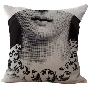 Unbranded (05) Linen Vintage Piero Fornasetti Face Throw Pillow Case Waist Cushion Cover N Unbranded (05) Linen Vintage Piero Fornasetti Face Throw Pillow Case Waist Cushion Cover N