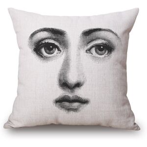 Unbranded (18) Linen Vintage Piero Fornasetti Face Throw Pillow Case Waist Cushion Cover N Unbranded (18) Linen Vintage Piero Fornasetti Face Throw Pillow Case Waist Cushion Cover N