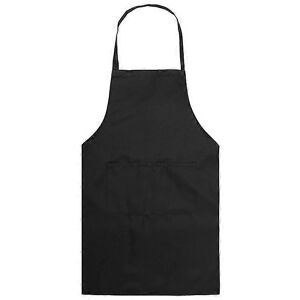 Unbranded (Black) Plain Apron With Front Pocket For Chefs Butchers Kitchen Cooking Craft Unbranded (Black) Plain Apron With Front Pocket For Chefs Butchers Kitchen Cooking Craft