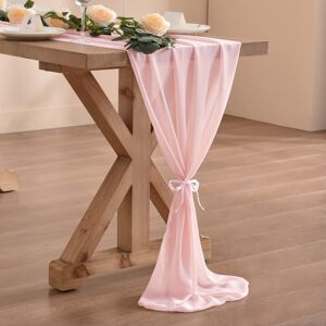 Socomi 10ft Blushing Pink Chiffon Table Runner 29x120 Inches Wedding Runner Shee Socomi 10ft Blushing Pink Chiffon Table Runner 29x120 Inches Wedding Runner Shee