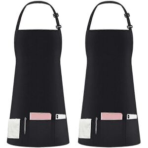 Unbranded 2 Pack 3 Pockets Adjustable Bib Apron Waterdrop Resistant Cooking Kitchen Aprons Unbranded 2 Pack 3 Pockets Adjustable Bib Apron Waterdrop Resistant Cooking Kitchen Aprons