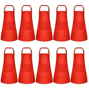 Unbranded 10 Pack Kids Apron Adjustable Children Apron with 2 Pockets Chef Painting Apron Unbranded 10 Pack Kids Apron Adjustable Children Apron with 2 Pockets Chef Painting Apron