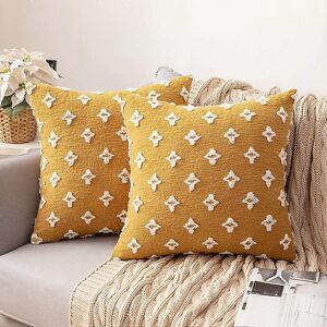 konhill (As show, One size) Set of 2 Decorative Throw Pillow Covers Rhombic Jacquard Pil konhill (As show, One size) Set of 2 Decorative Throw Pillow Covers Rhombic Jacquard Pil