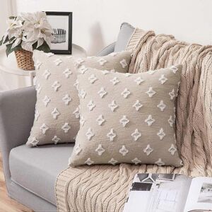 konhill (As show, One size) Set of 2 Decorative Throw Pillow Covers Rhombic Jacquard Pil konhill (As show, One size) Set of 2 Decorative Throw Pillow Covers Rhombic Jacquard Pil