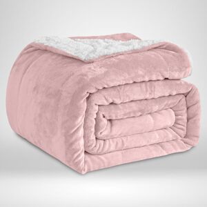 Imperial Rooms (Pink, 230x270 cm) Soft Sherpa Throw Blanket for Sofa Bed Warm Fleece Imperial Rooms (Pink, 230x270 cm) Soft Sherpa Throw Blanket for Sofa Bed Warm Fleece