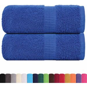 vidaXL Guest Towels 2 pcs Blue 30x50cm 360g/m 100% Cotton vidaXL Guest Towels 2 pcs Blue 30x50cm 360g/m 100% Cotton