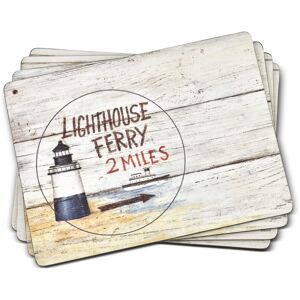 Pimpernel Coastal Signs Collection Placemats Set of 4 Heat Resistant Mats Pimpernel Coastal Signs Collection Placemats Set of 4 Heat Resistant Mats