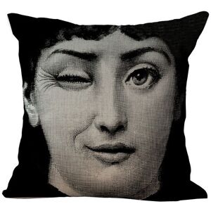 Unbranded (01) Linen Vintage Piero Fornasetti Face Throw Pillow Case Waist Cushion Cover N Unbranded (01) Linen Vintage Piero Fornasetti Face Throw Pillow Case Waist Cushion Cover N