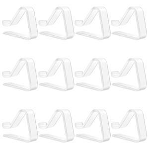 Ergonomie ohne Grenzen 12 Pieces Transparent Tablecloth Clips, Table Cloth Clips,Windproof B Ergonomie ohne Grenzen 12 Pieces Transparent Tablecloth Clips, Table Cloth Clips,Windproof B