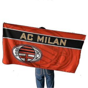 Unbranded 75*140cm Soccer Large Bath Towel Ac Milan Print Rectangular Bath Towel Beach Lar Unbranded 75*140cm Soccer Large Bath Towel Ac Milan Print Rectangular Bath Towel Beach Lar