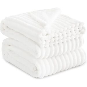 RUIKASI Fleece Throw Blanket for Sofa - King Size Fluffy White Throws for Sofas RUIKASI Fleece Throw Blanket for Sofa - King Size Fluffy White Throws for Sofas