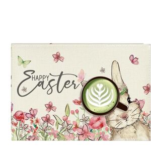 Unbranded (5) Easter Bunny Placemat,Kitchen Table Mats Linen Bunny Flowers Easter Placem Unbranded (5) Easter Bunny Placemat,Kitchen Table Mats Linen Bunny Flowers Easter Placem